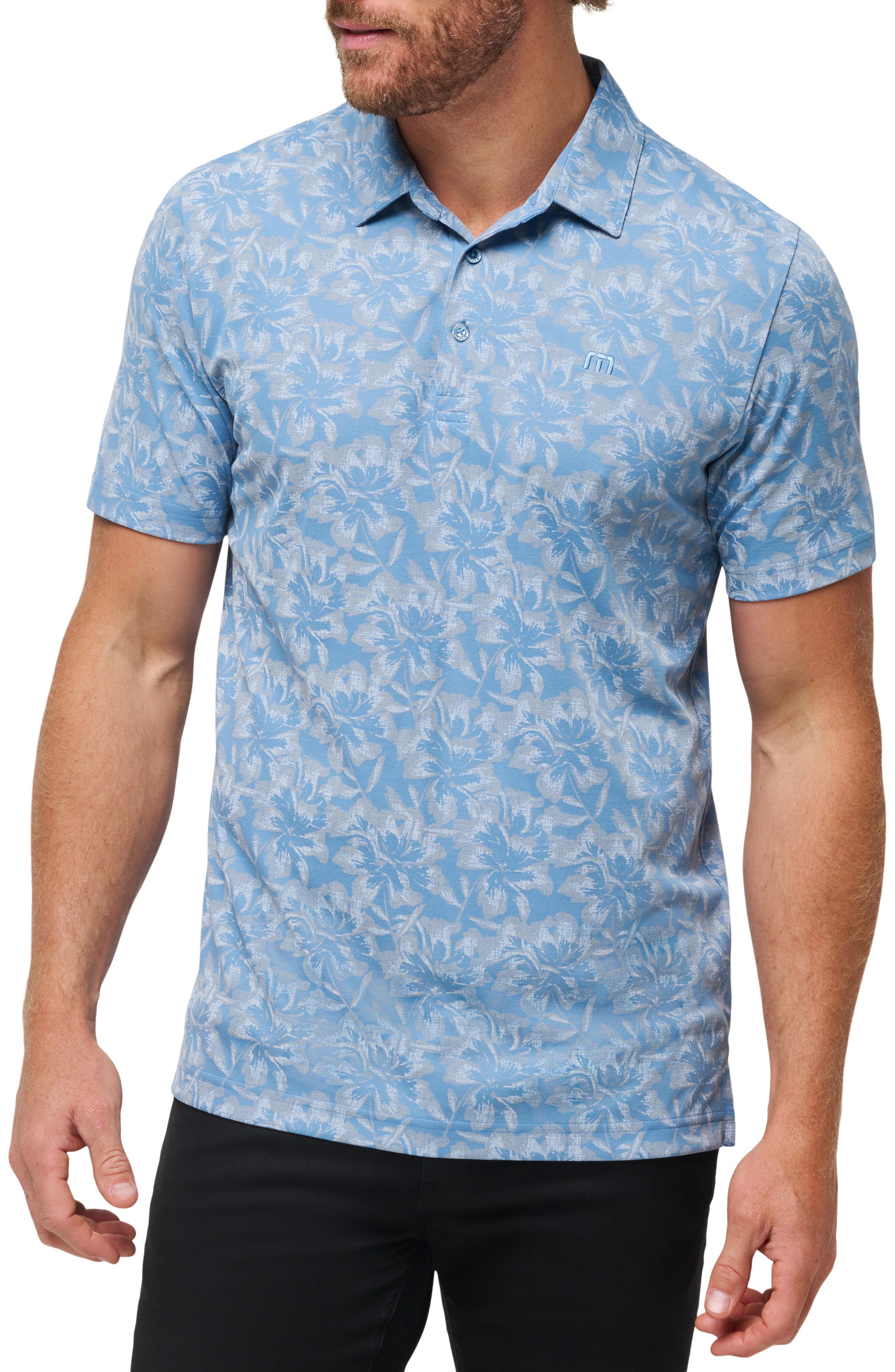 TravisMathew Five Oh Floral Polo