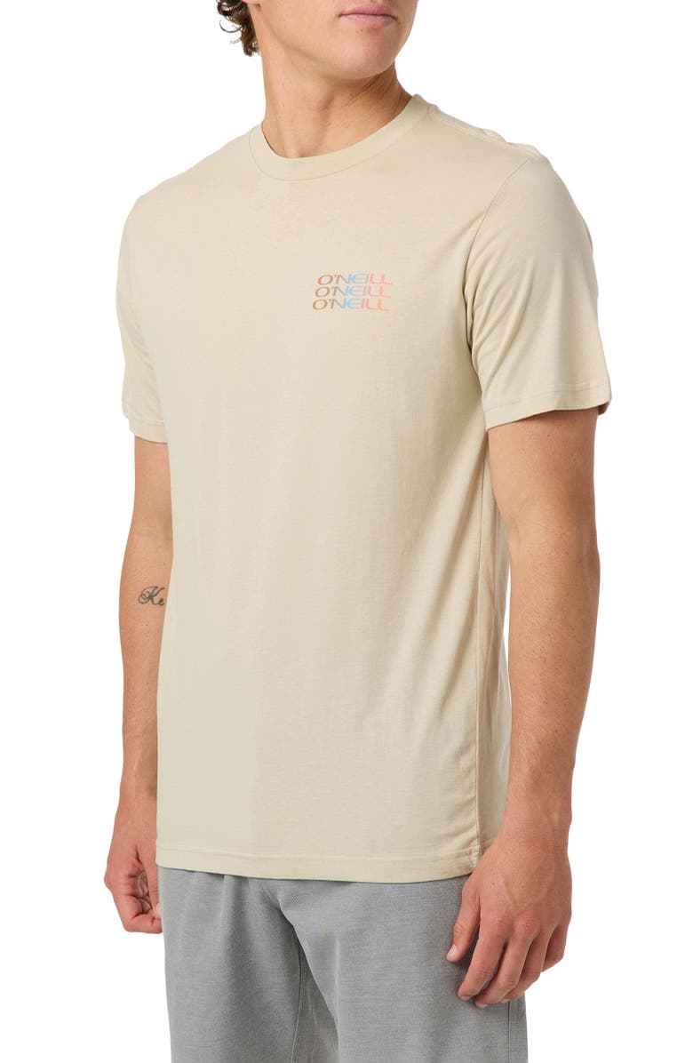 O'Neill Classic Fit Triple Stack Graphic T-Shirt, Alternate, color, Light Khaki