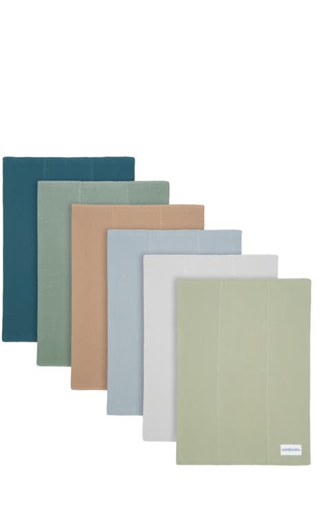 Cotton Burp Cloths - Pack of 6