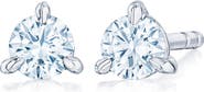 Kwiat Round Brilliant Cut Diamond & Platinum Stud Earrings - 0.25ct.