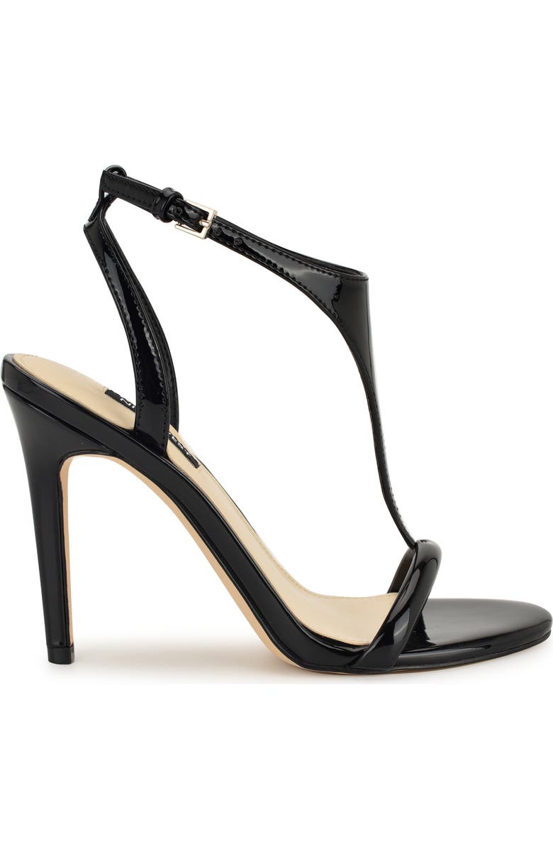 Nine West Mandey Ankle Strap Sandal, Alternate, color, Black