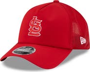 New Era Men's New Era Red St. Louis Cardinals 2026 Batting Practice Apex 9FORTY Adjustable Trucker Hat