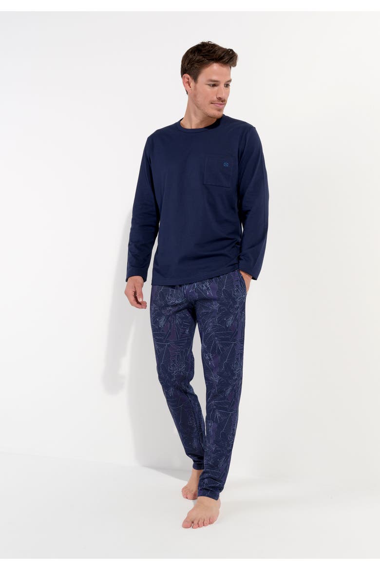 Kenny Long Sleepwear, Alternate, color, Navy Print