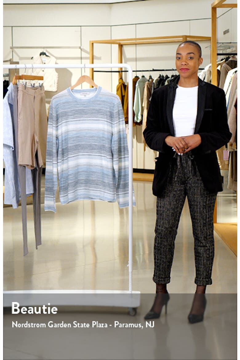 Stripe Crewneck Cotton Sweater video