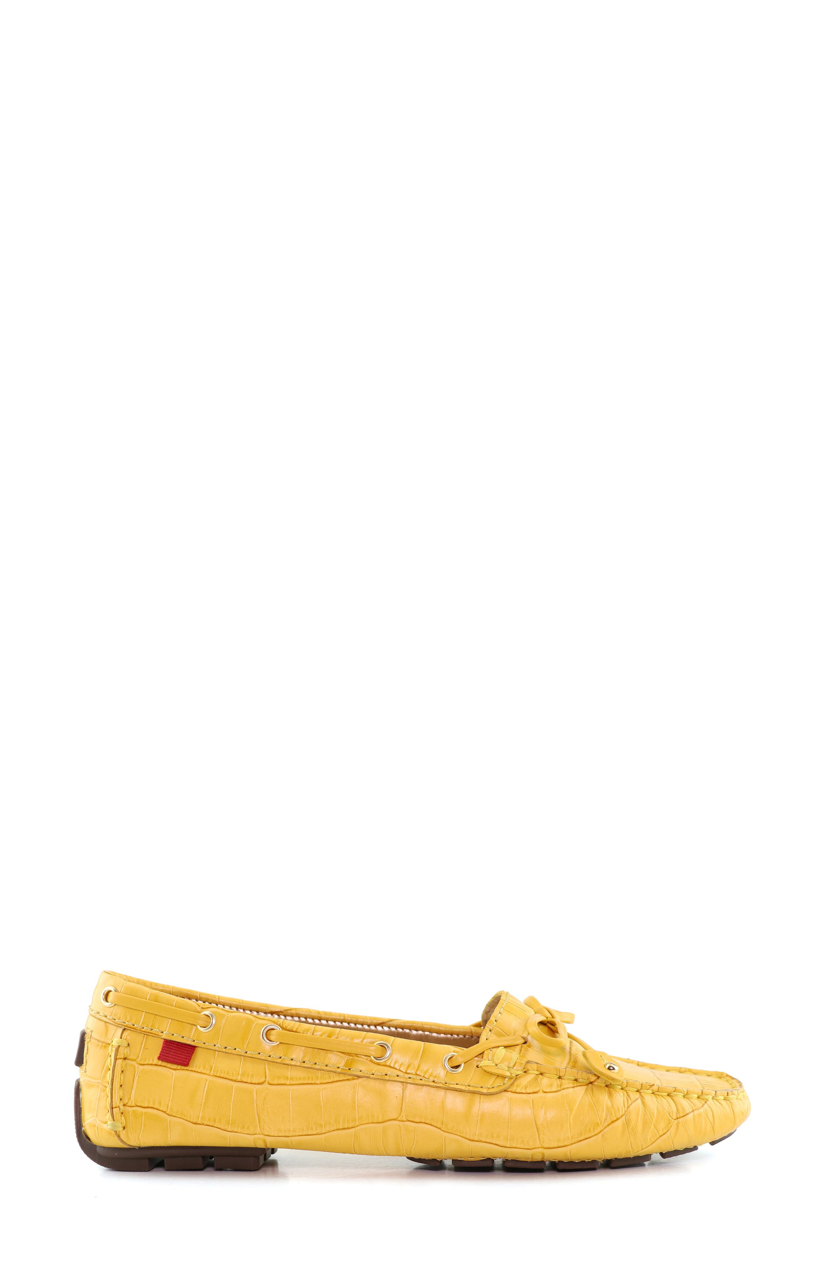 Cypress Hill Croco Tiebow Driver Loafer, Alternate, color, SUNFLOWER CROCO