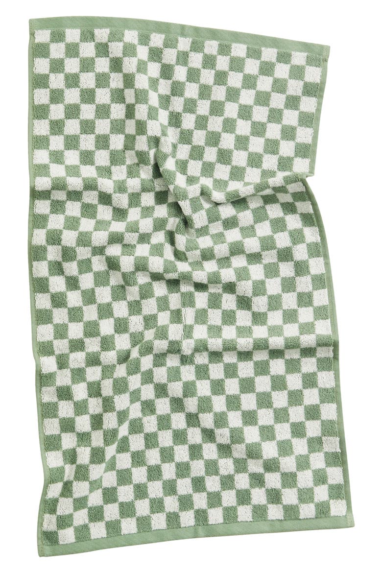 Josephine Organic Cotton Hand Towel, Alternate, color, GREEN