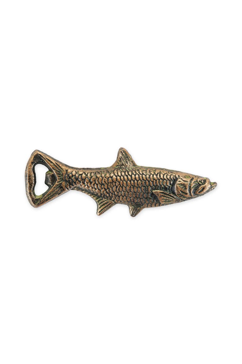 Cast Iron Fish Bottle Opener, Main, color, Bronze