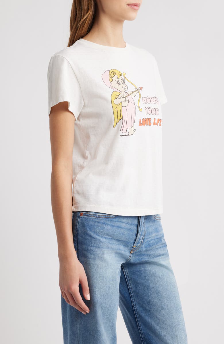 Re/Done Classic Love Life Cotton Graphic T-Shirt, Alternate, color, 