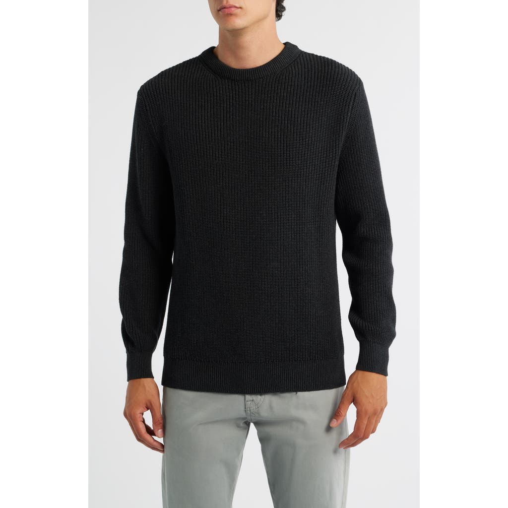 Alex Crane Bay Organic Cotton Sweater In Black