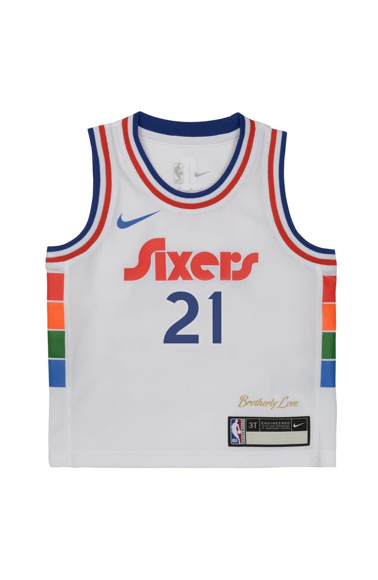 Nike Toddler Nike Joel Embiid White Philadelphia 76ers 2024/25 Swingman Player Jersey - City Edition, Alternate, color,