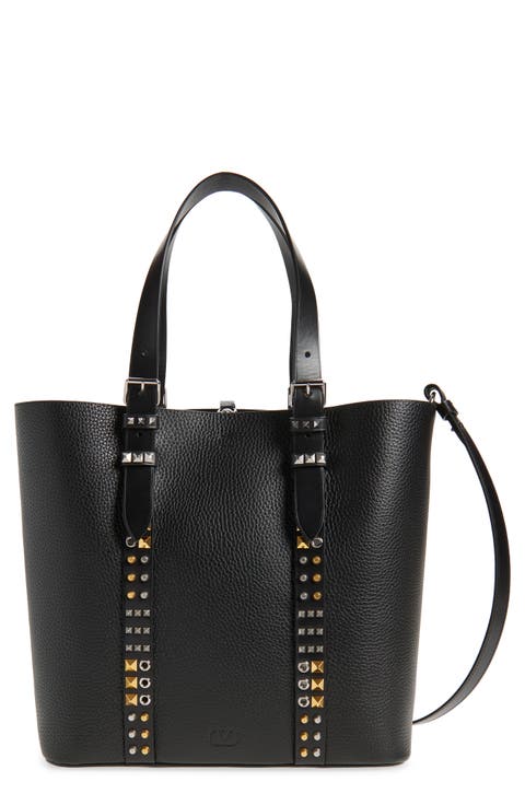 Medium Rockstud Calfskin Tote