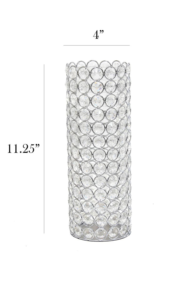 LALIA HOME Elipse Crystal Decorative Vase, Alternate, color,