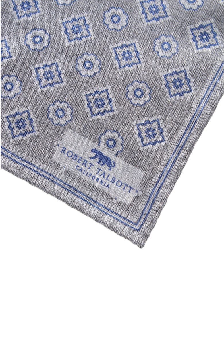 Robert Talbott Collins Reversible Silk/Cotton Pocket Square, Alternate, color,