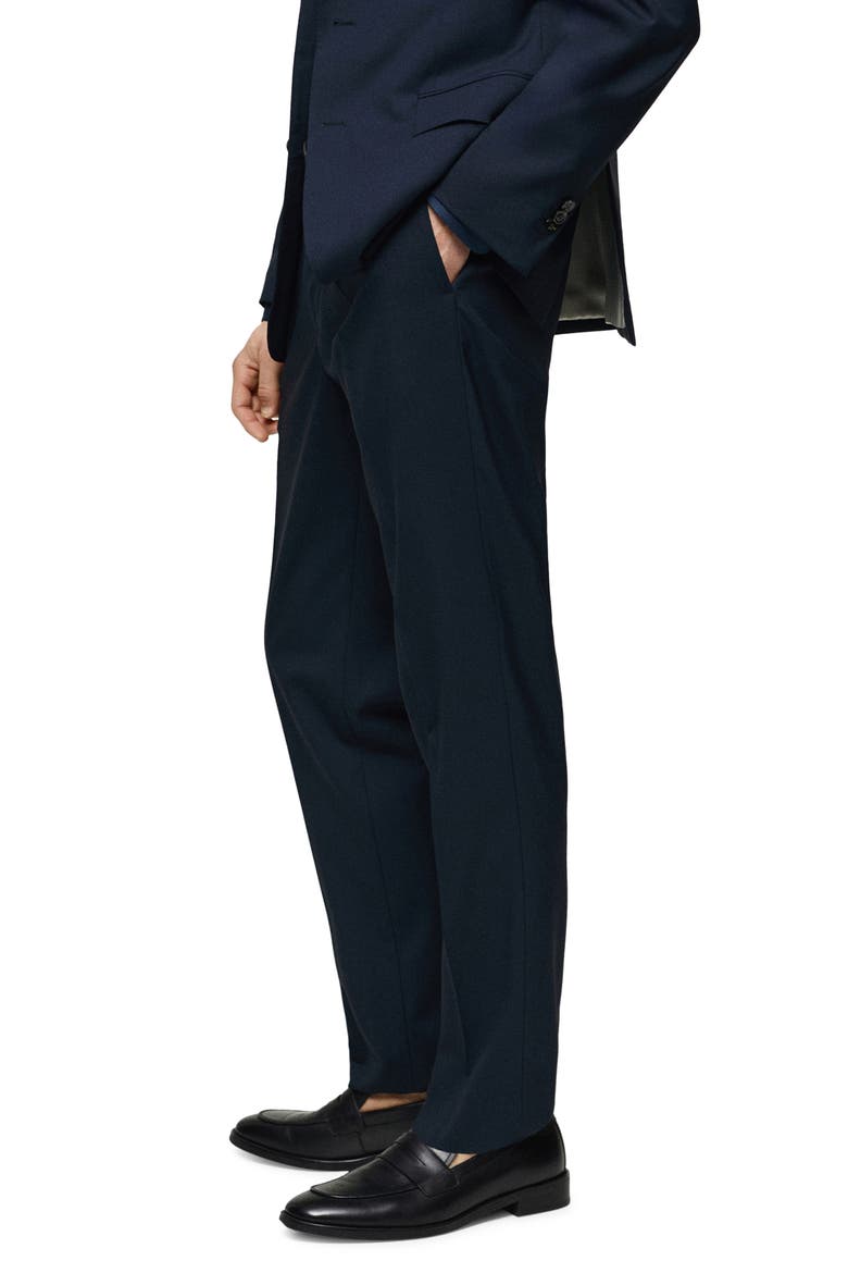 Slim Fit Virgin Wool Suit Pants, Alternate, color, DARK NAVY