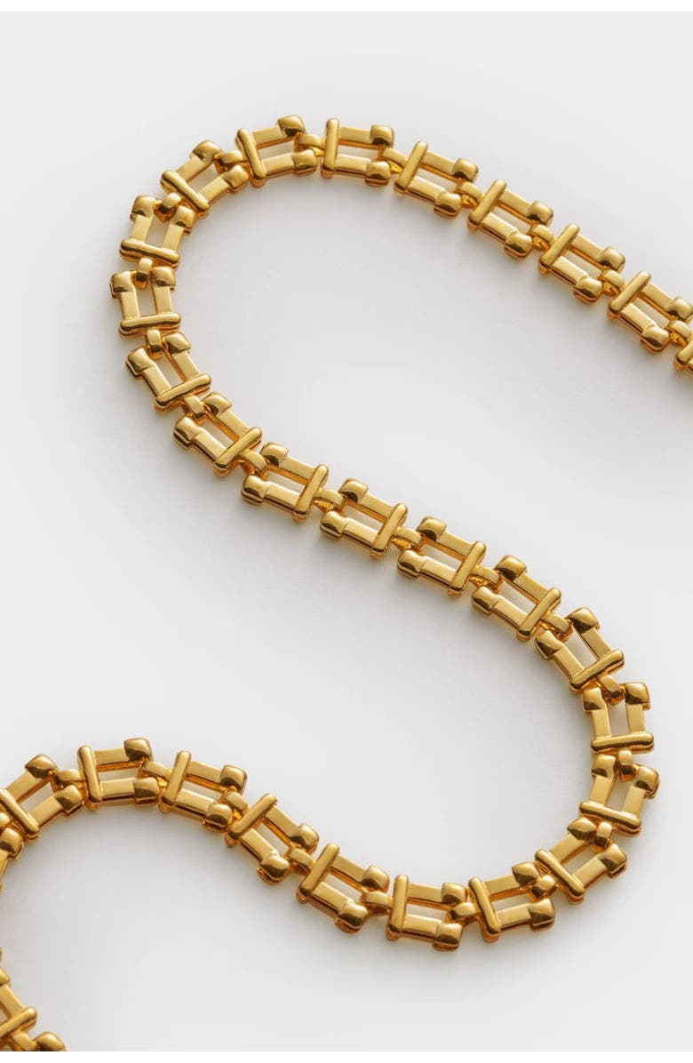 Katie Loxton Grecian Waterproof Gold Link Necklace, Alternate, color, Gold