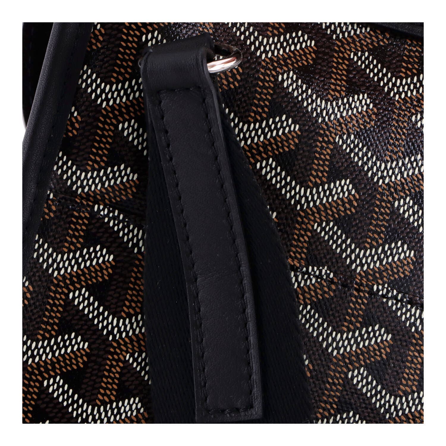 Coursier Messenger Bag Coated Canvas and Leather, Alternate, color, Black