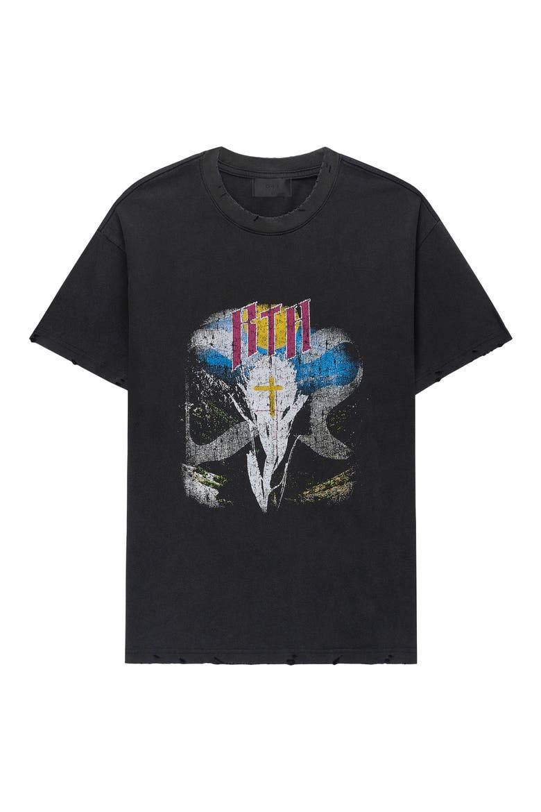 Colin Oversize Graphic T-Shirt, Main, color, BLACK SCENERY