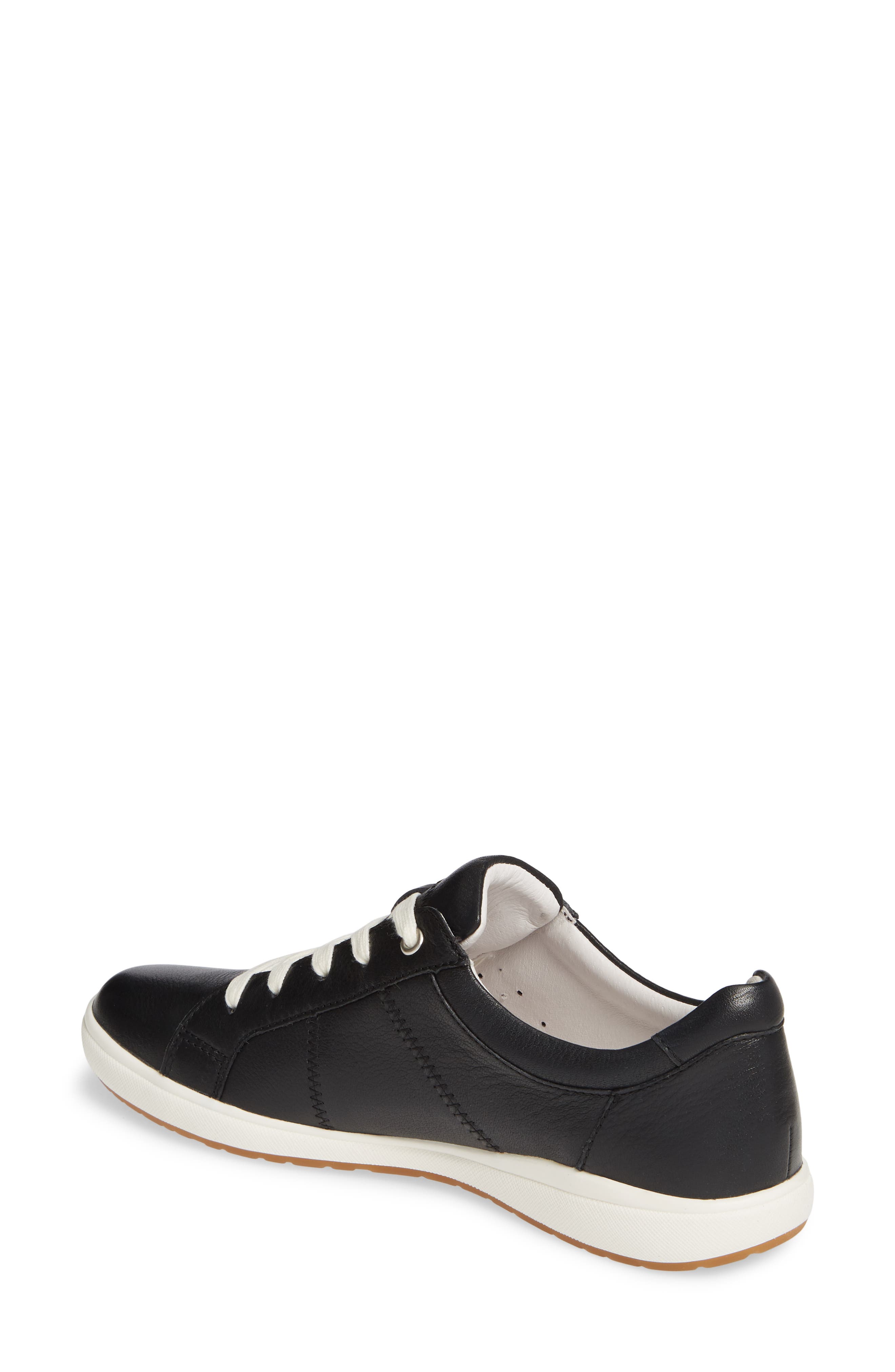 Josef Seibel Caren 01 Sneaker, Alternate, color, Black Leather
