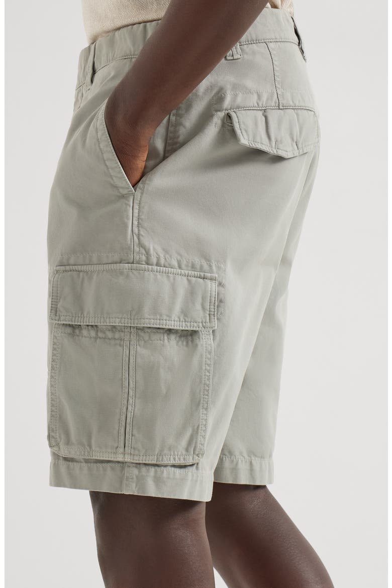 Gabardine Bermuda shorts, Alternate, color, Khaki