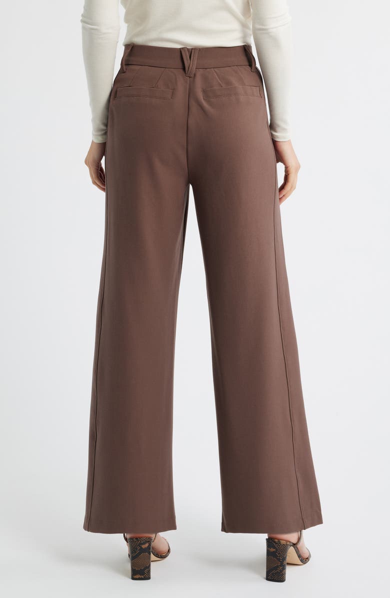 Wit & Wisdom Skyrise Wide Leg Pants, Alternate, color, Mocha