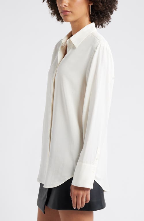Open Edit Relaxed Fit Long Sleeve Button-up Shirt In Neutral