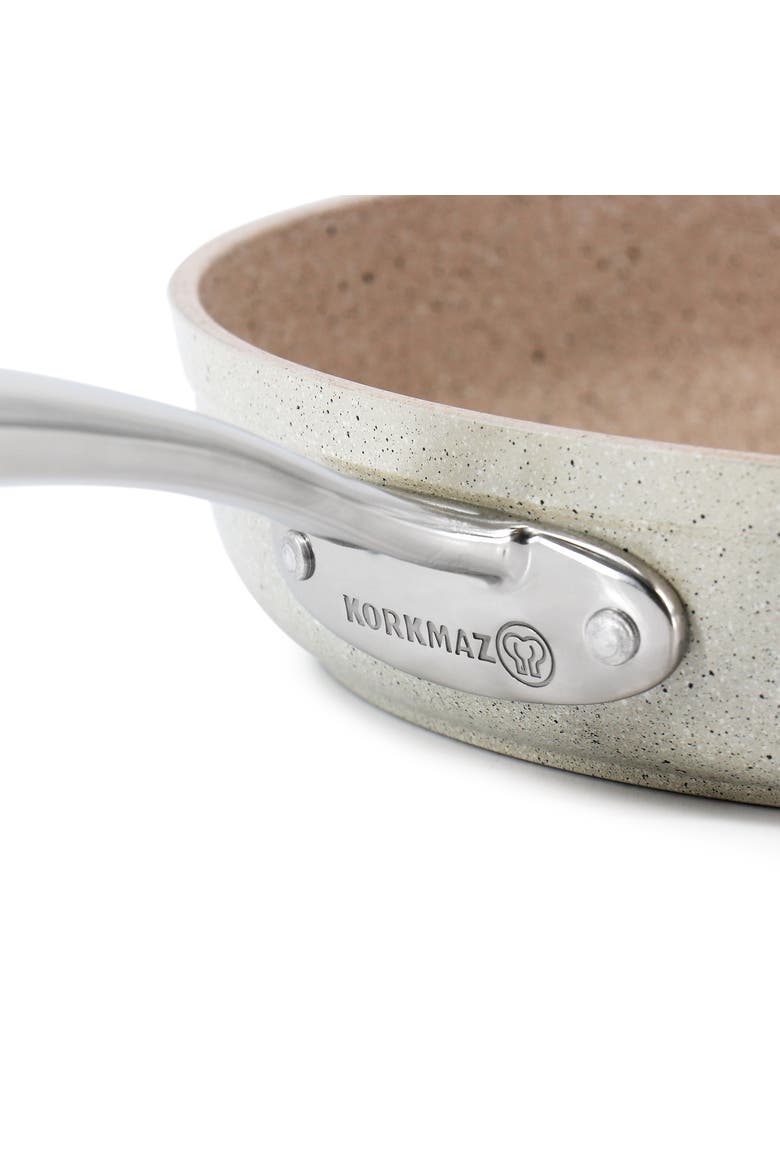 Granita Aluminum Nonstick 12 Inch Frying Pan, Alternate, color, Beige