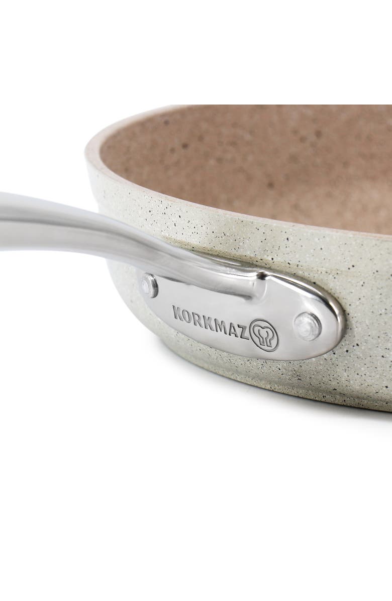 Korkmaz Granita Aluminum Nonstick 12 Inch Frying Pan, Alternate, color, Beige