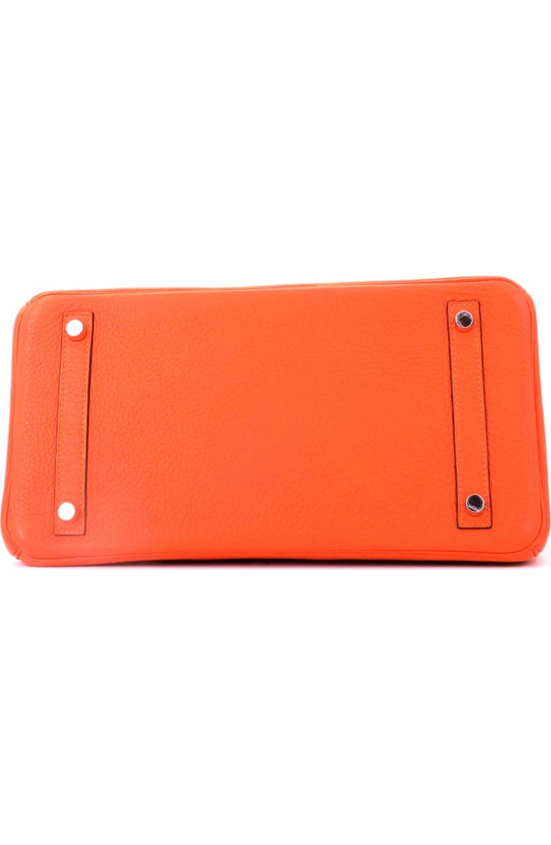 Pre-Owned Hermes Birkin Handbag Orange Clemence with Palladium Hardware 30, Alternate, color, Feu