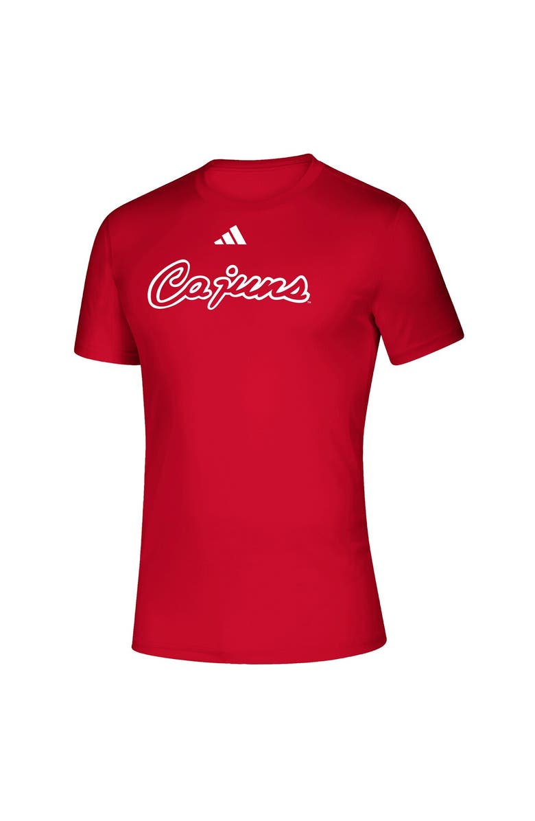 adidas Men's adidas Red Louisiana Ragin' Cajuns Vault Script Creator T-Shirt, Alternate, color, Red