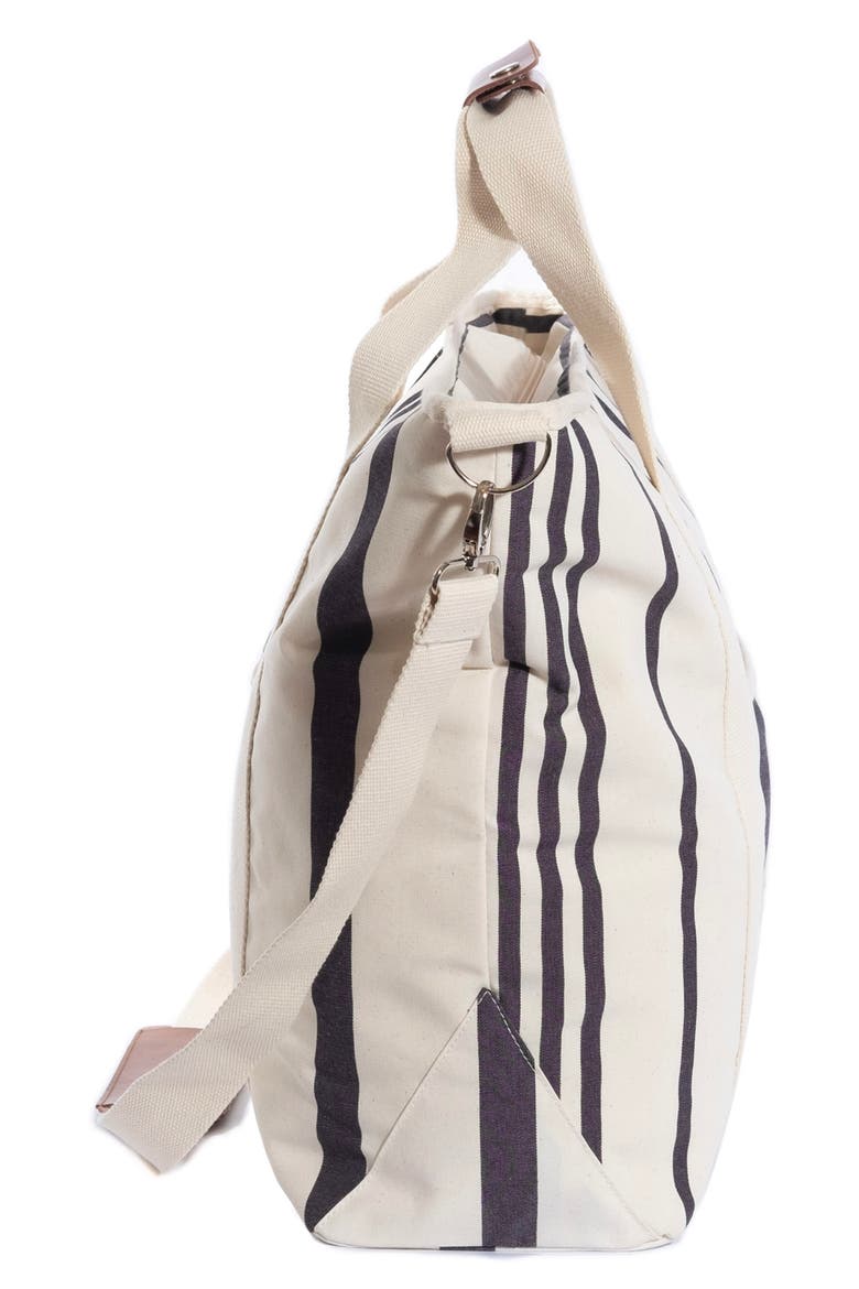 Cooler Tote, Alternate, color, VINTAGE BLACK STRIPE