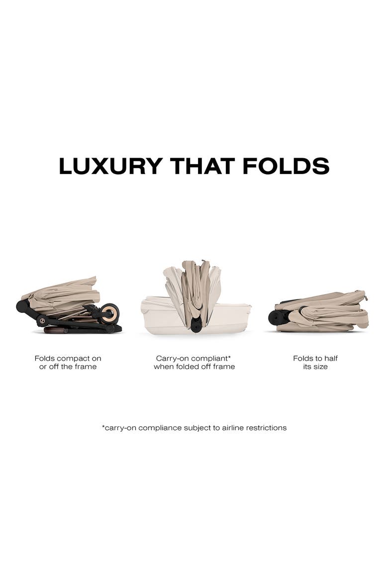 Fold Lux Carry Cot for the Mios/Coya Strollers – Style Collection, Alternate, color, COZY BEIGE
