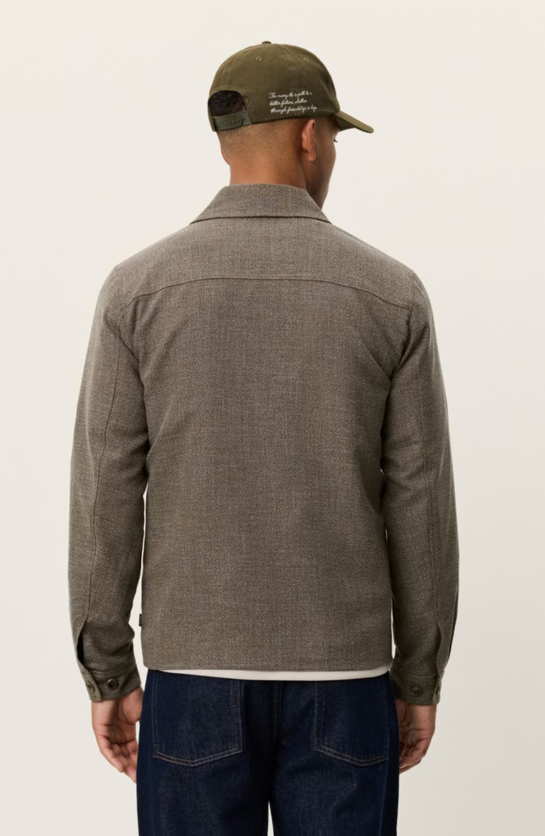 Les Deux Marseille Mélange Shirt Jacket, Alternate, color, Teak Brown