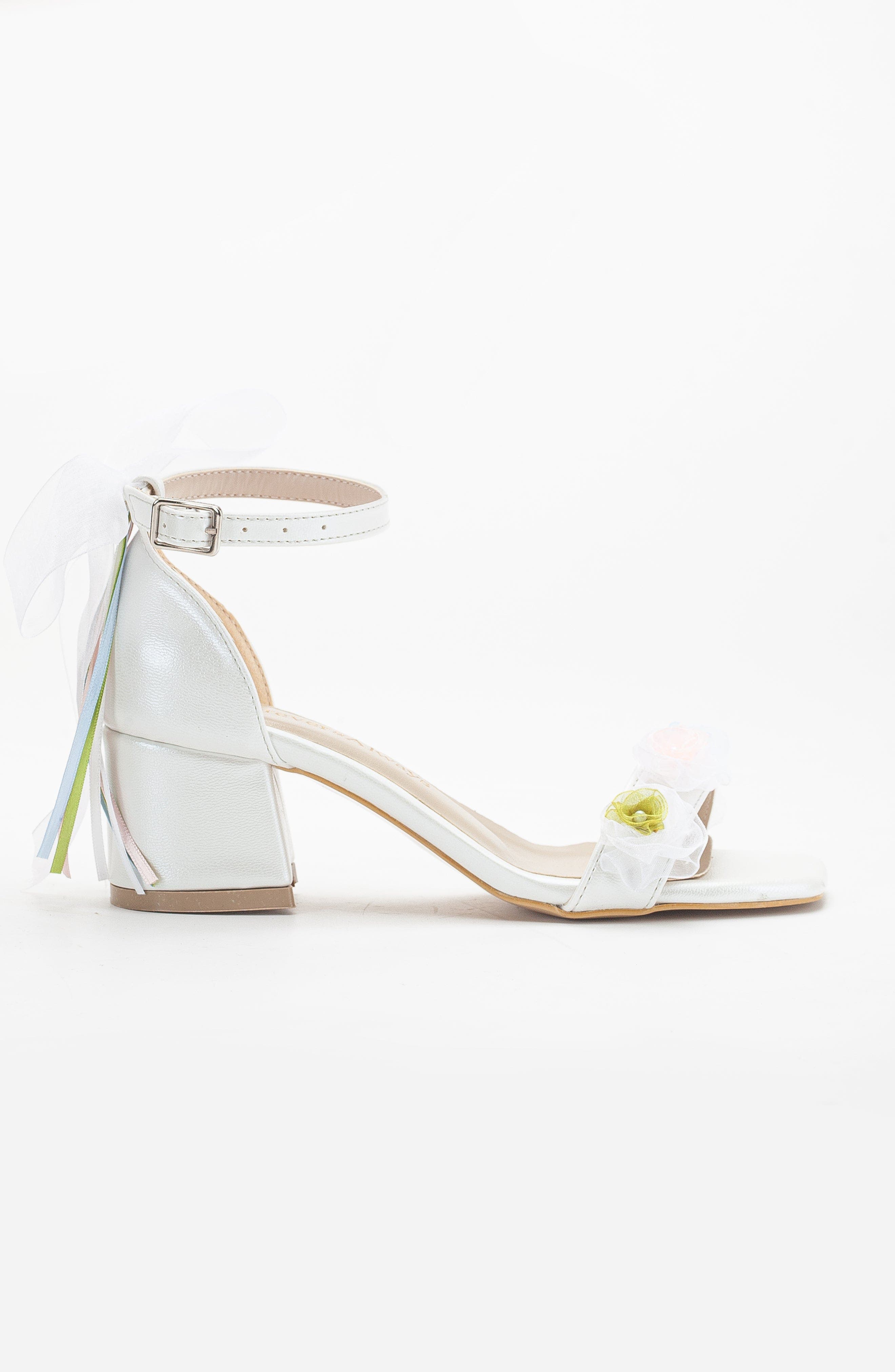 Grazia Lace Block Heel Bridal Sandals, Alternate, color, Ivory Faux Leather