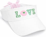 Bits & Bows Love Tennis Bow Visor