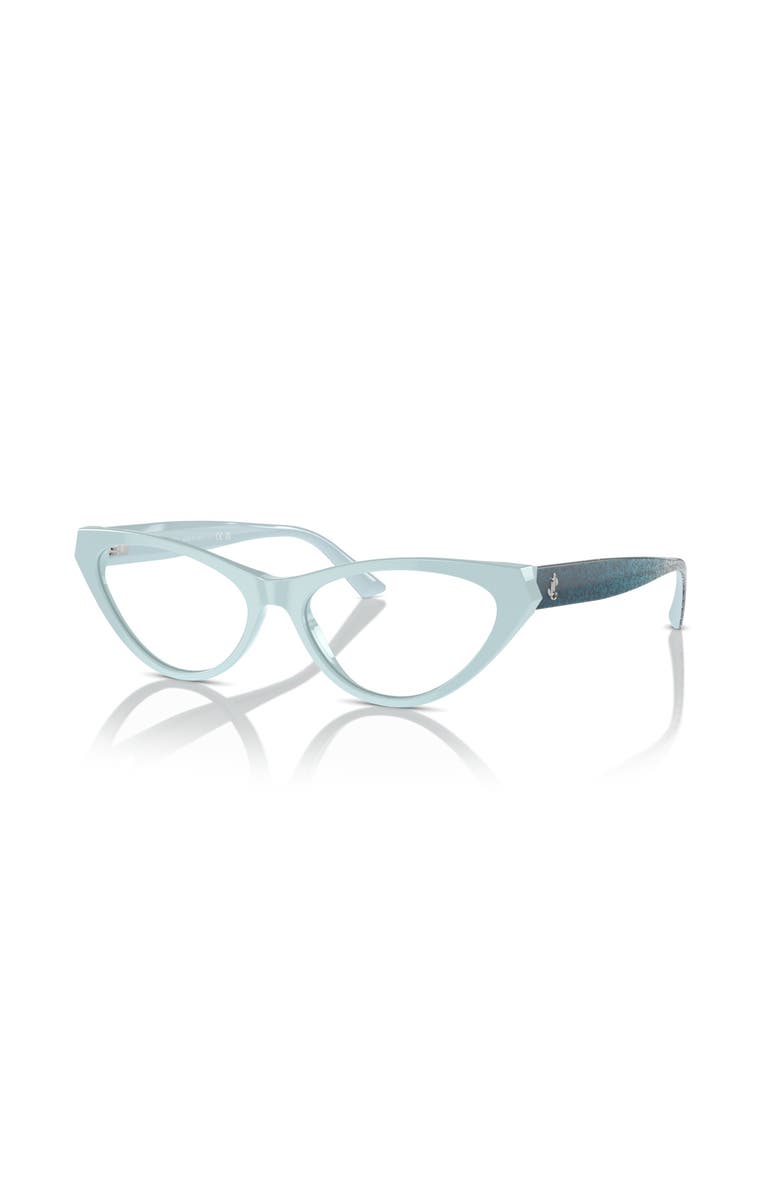 Jimmy Choo 55mm Cat Eye optical glasses, Main, color, Blue