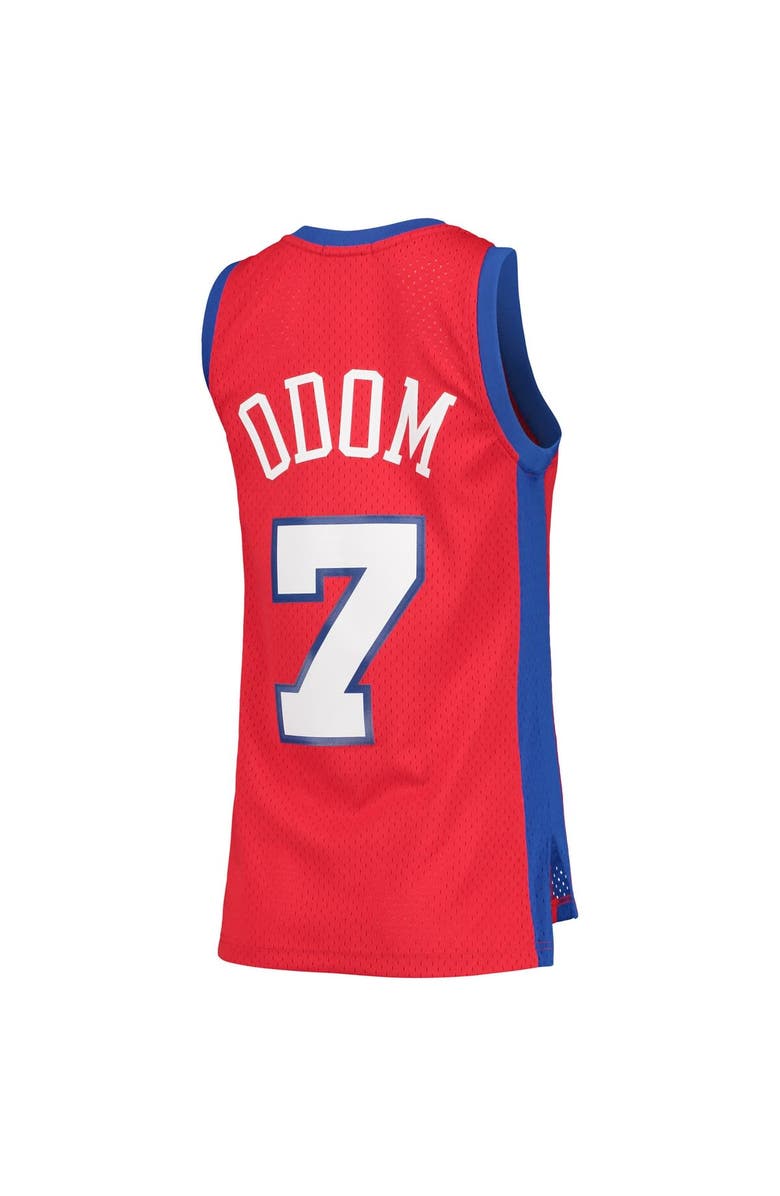 Mitchell & Ness Women's Mitchell & Ness Lamar Odom Red LA Clippers 2000/01 Hardwood Classics Swingman Jersey, Alternate, color, 
