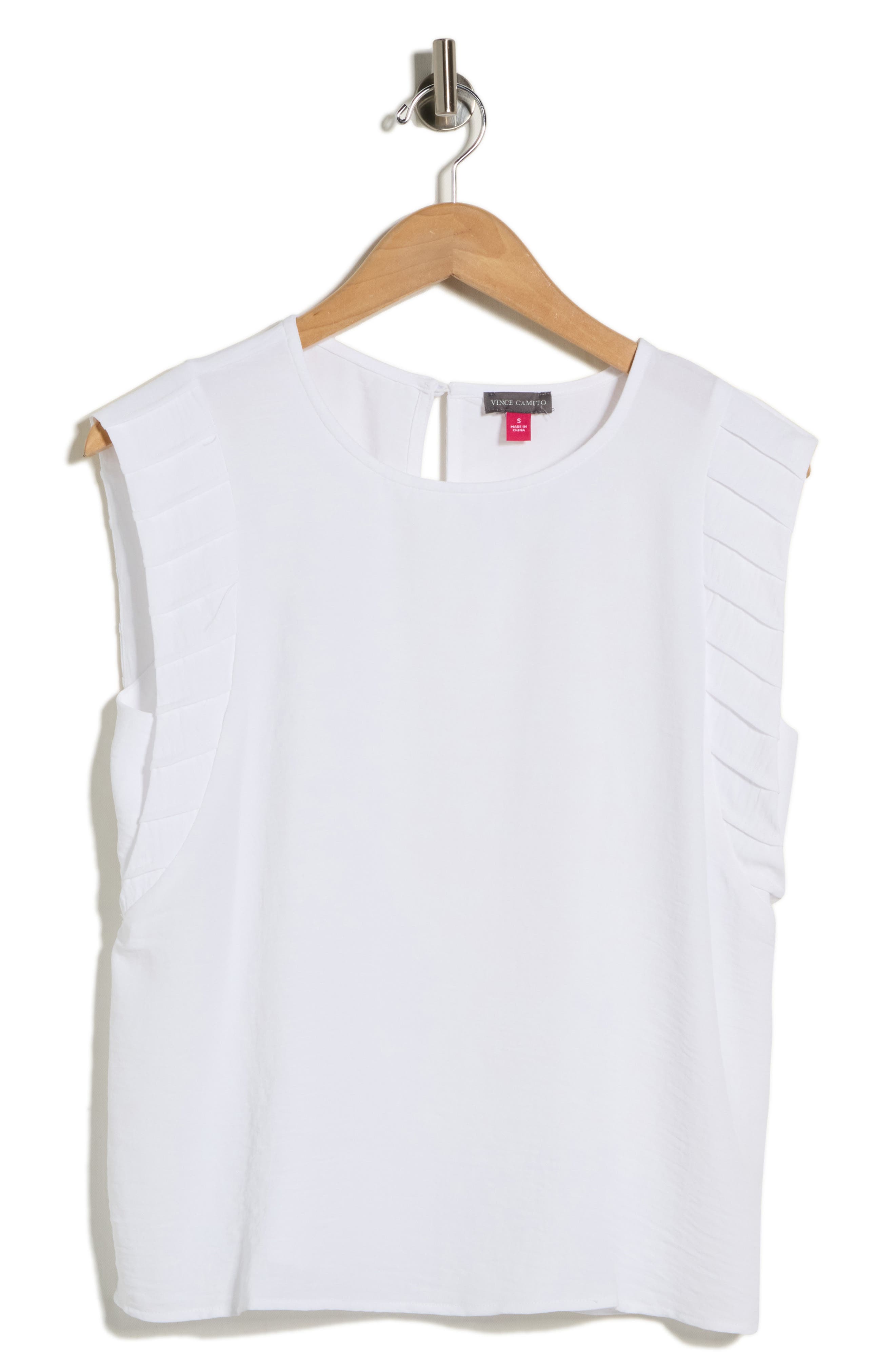 Vince Camuto Pleat Sleeve Shell Top