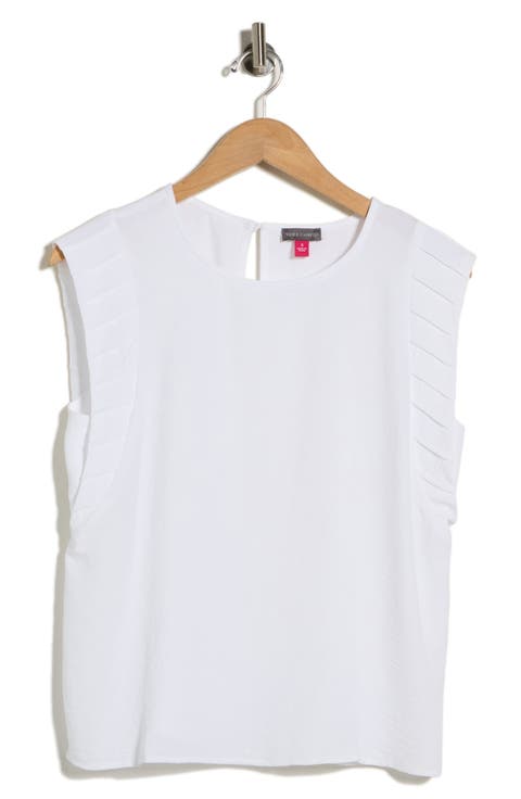 Pleat Sleeve Shell Top