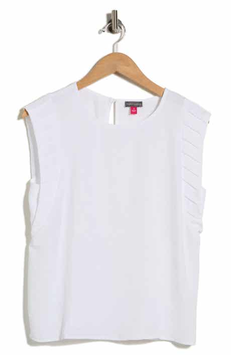 Vince Camuto Pleat Sleeve Shell Top