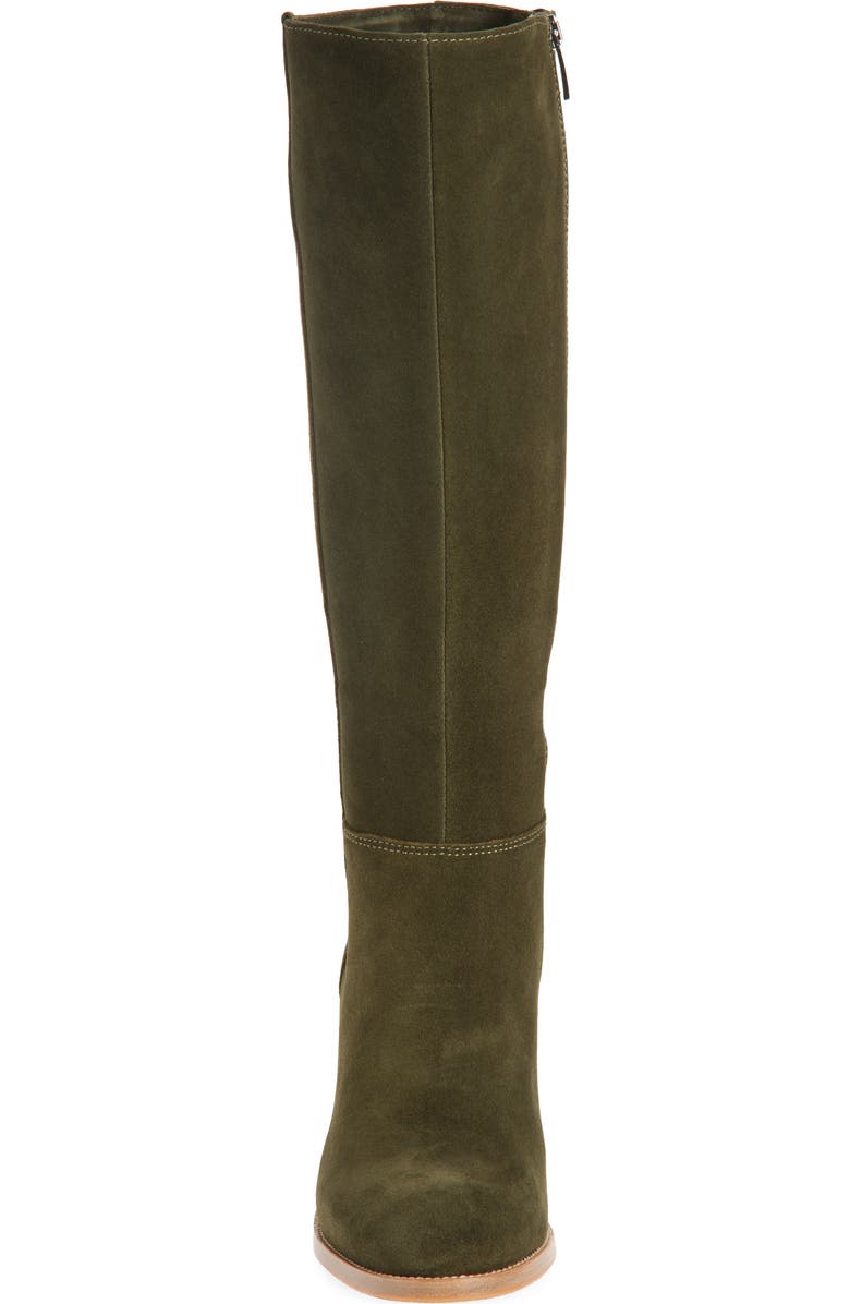 La Canadienne Promise Knee High Boot, Alternate, color, Khaki Suede