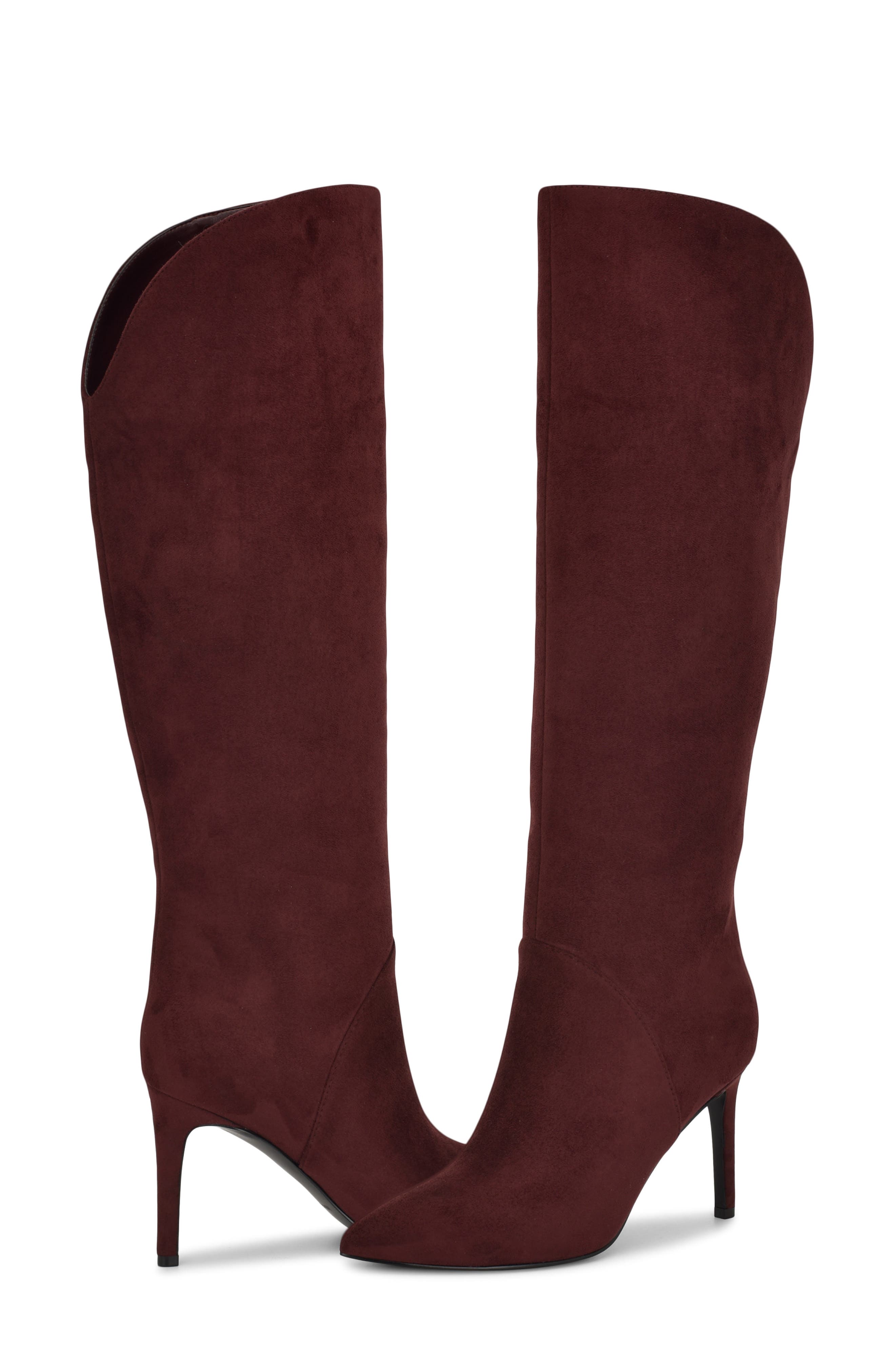 Razla Pointed Toe Boot, Alternate, color, DARK RED