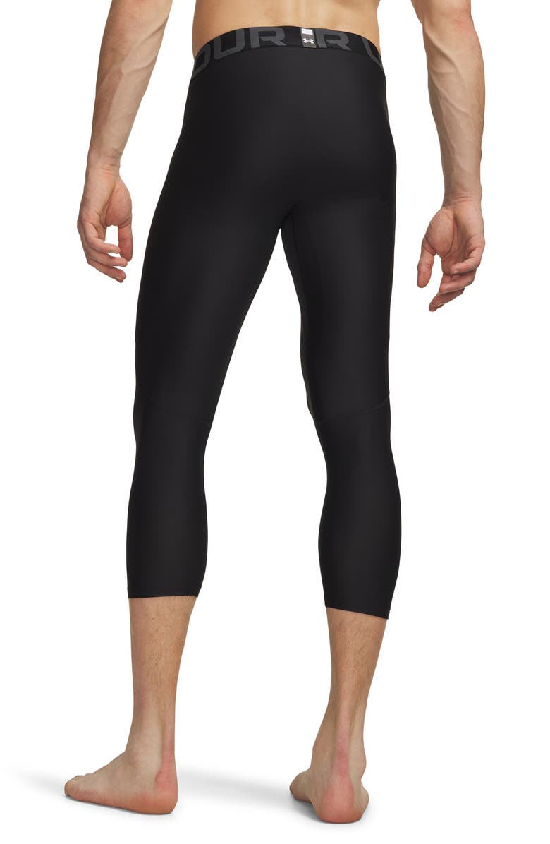 Under Armour HeatGear<sup>®</sup> 3/4 Leggings, Alternate, color, 001 Black
