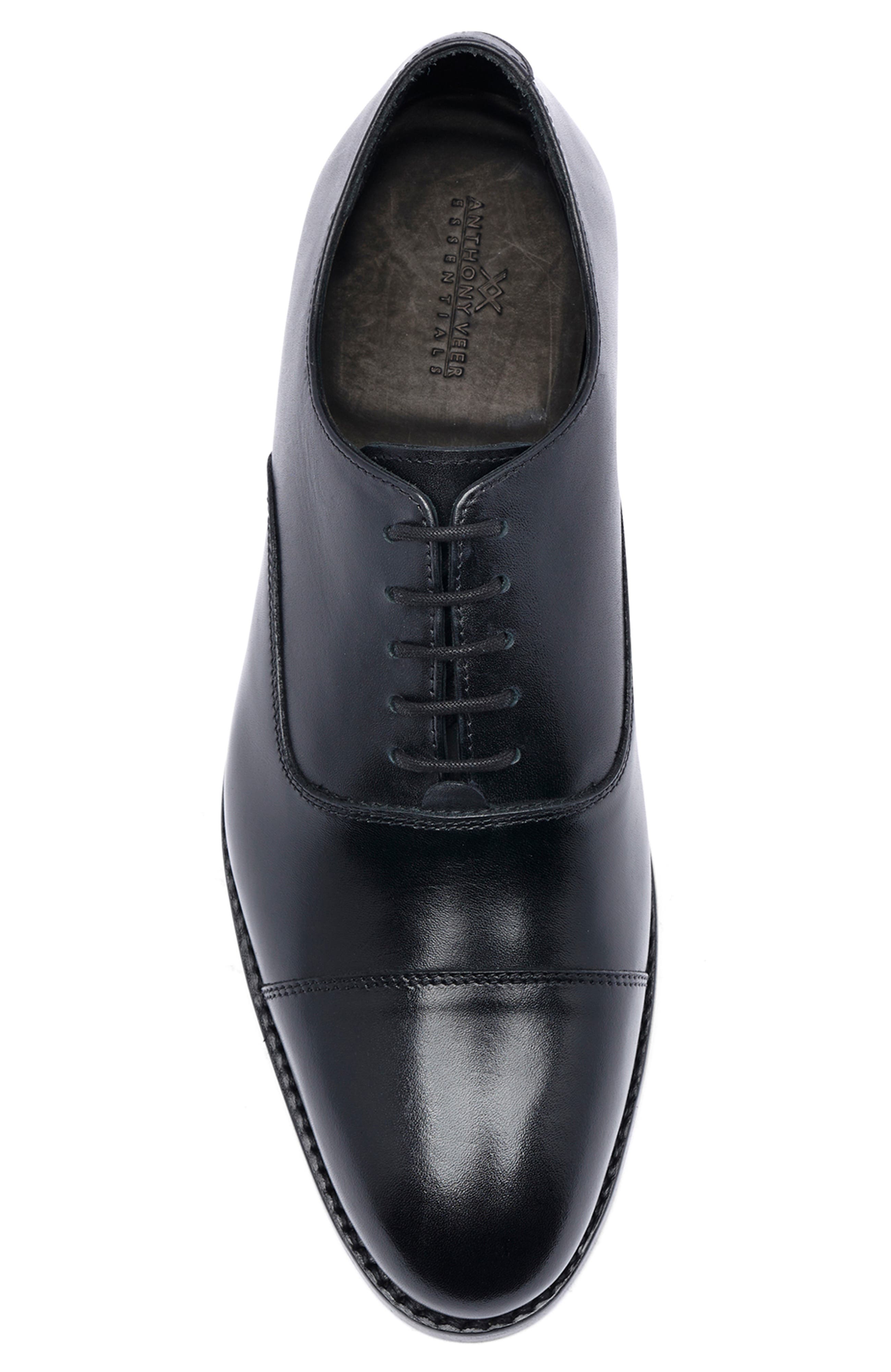 Anthony Veer Clinton Cap-toe Oxford, Alternate, color, Black