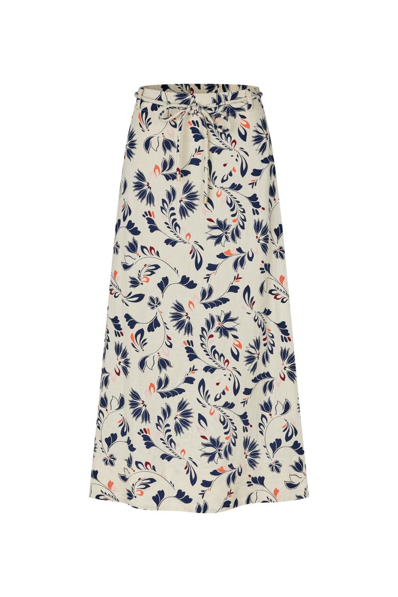 Masolenith Floral Maxi Skirt, Alternate, color, Medieval Blue