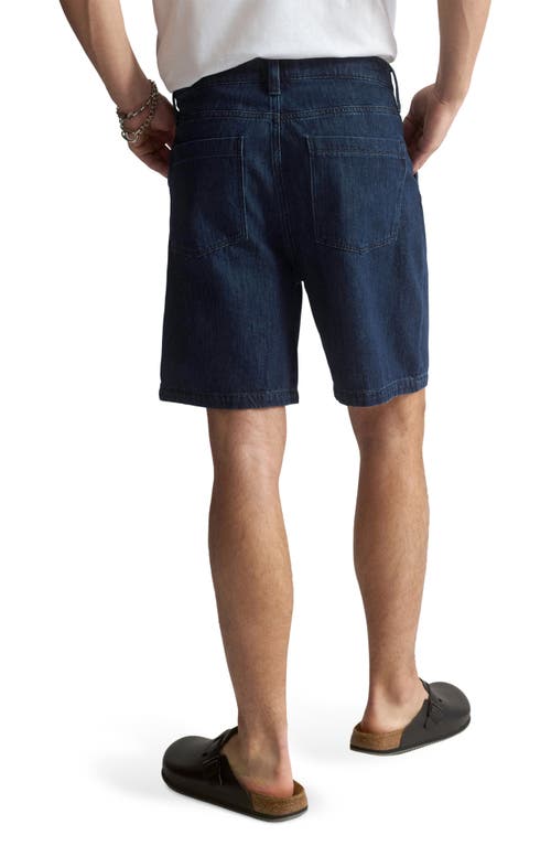 Brooklyn Industries Dark Indigo Cotton Denim Shorts In Purple