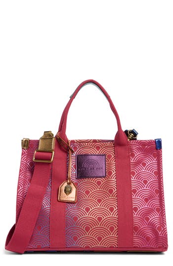 Kurt Geiger London Southbank Tote In Red Comb