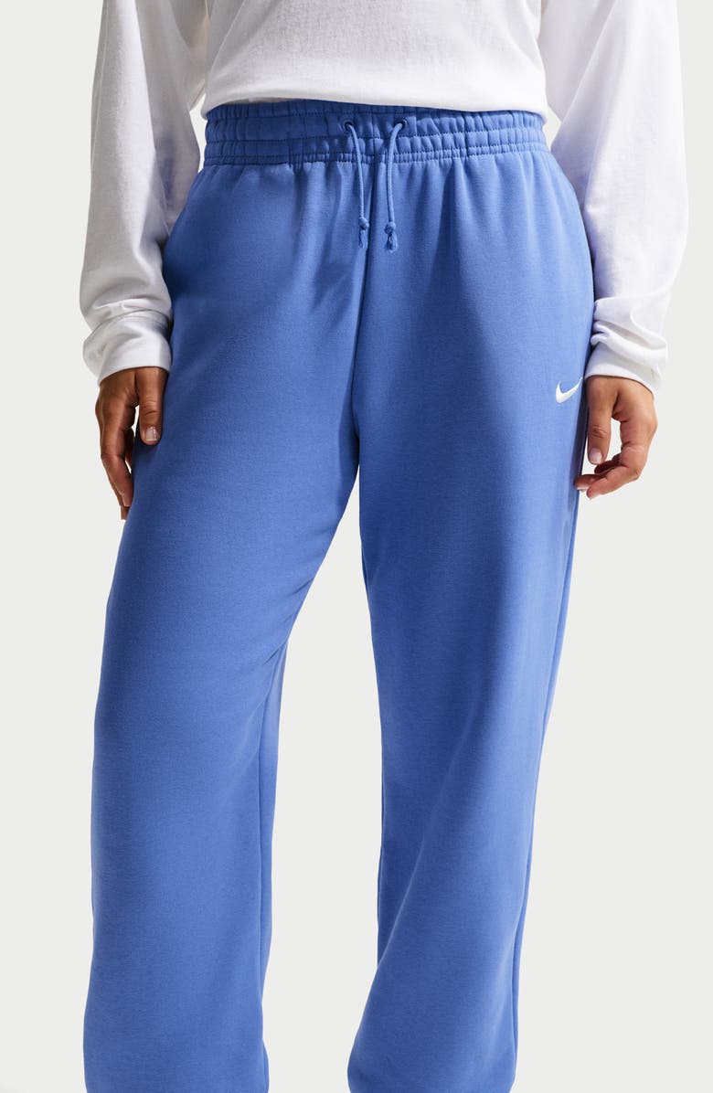Nike Sportswear Phoenix Fleece High-Waisted Oversized Sweatpants, Alternate, color, 460 Light Medium Blue/Sail