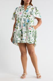 SUGARLIPS Clove Garden Floral Babydoll Dress