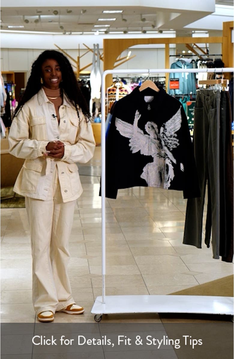 Process Long Sleeve Zip Front Cotton Denim Shirt, sales video thumbnail