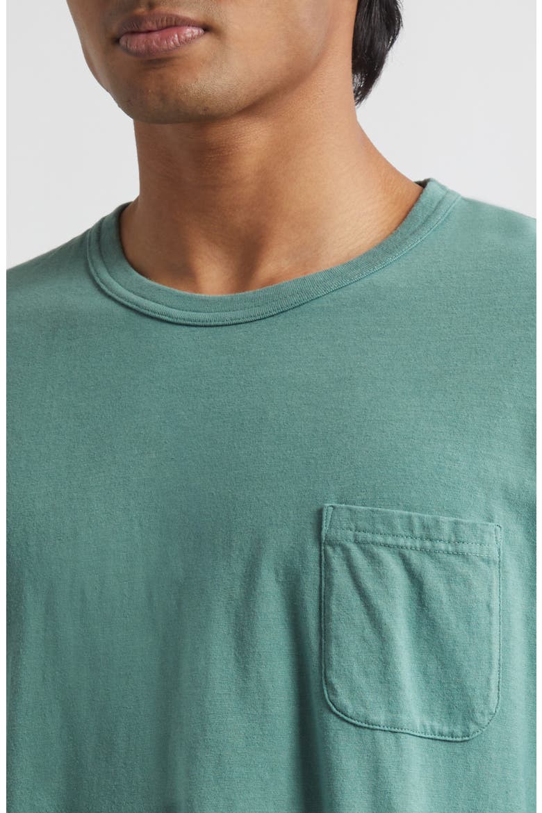 Jumbo Damaged Oversize Pocket T-Shirt, Alternate, color, GREEN